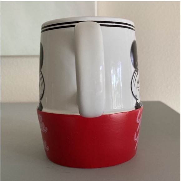 DISNEY Coffee Mug Red and white polka dot Minnie Mouse hair bow Large coffee cup - Picture 5 of 6